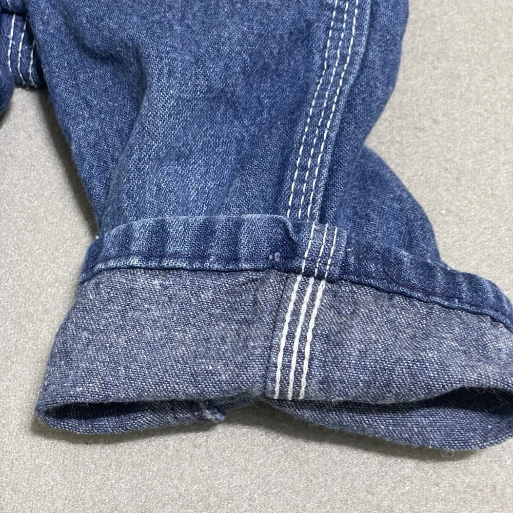 Vintage Overalls Youth Made in USA Toddler Bibs‎ Denim Jumper Western Kids*